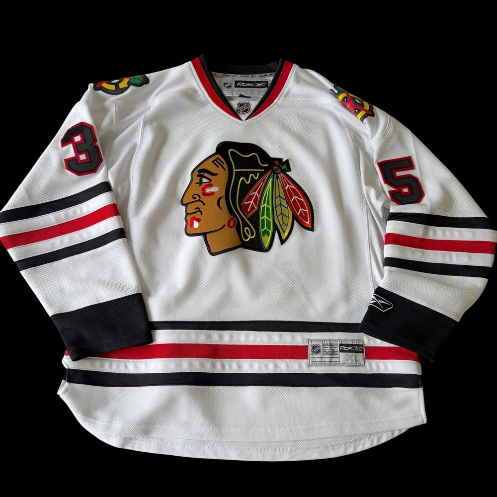 Reebok NHL Chicago Blackhawks Tony Esposito 35 Jersey Mens XL White Away Hockey